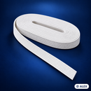 White 1 cm flat elastic