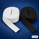 2 cm flat elastic in black and white