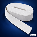 White 3.5 cm flat elastic