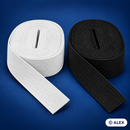 3 cm flat elastic in black and white