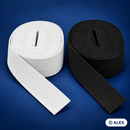 4 cm flat elastic in black and white