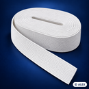White 4 cm flat elastic
