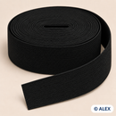 Black 6 cm flat elastic