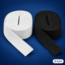 6 cm flat elastic in black and white