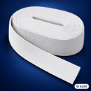 White 7 cm flat elastic