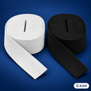 9 cm flat elastic in black and white