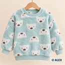 Teddy Bears on Mint fleece clothing sewing inspiration