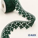 Green Floral Vine Brussels Lace, 4 cm