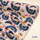 Folk Hens Jersey Fabric