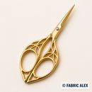 Gold embroidery scissors - Fabric Alex