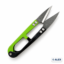Green and black metal thread snips