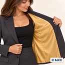 Gold Imitation Silk Fabric | Lining — jacket lining example