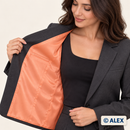 Peach Imitation Silk Fabric | Lining — jacket lining example