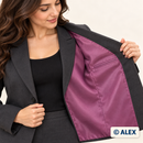Purple Imitation Silk Fabric | Lining — jacket lining example