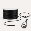 Black jewellery wire 1 mm shown in jewellery making examples