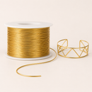Gold jewellery wire 1 mm shown in a geometric jewellery making example