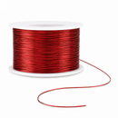 Red jewellery wire 0.5 mm on spool