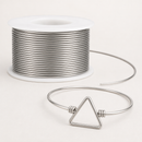 Silver jewellery wire 1 mm shown in a geometric jewellery making example