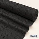 Black Cotton Lace Fabric on a roll