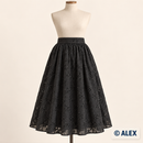 Black Cotton Lace Fabric — illustrative sewing example