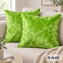 Light Green velvet cushion covers — illustrative sewing use