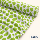 Lime Pebbles Cotton Jersey Fabric
