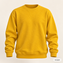 Mustard Yellow French Terry sweatshirt — illustrative sewing use