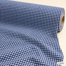 Navy Gingham Organic Cotton Fabric – fabric roll