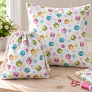 Bright Owls and Flowers Organic Cotton Fabric – sewing inspiration; fabric sold separately