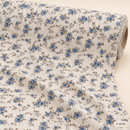Blue Rose Vines Organic Cotton Fabric – fabric roll
