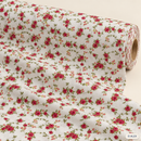Red Rose Vines Organic Cotton Fabric – fabric roll
