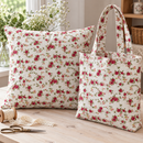 Red Rose Vines Organic Cotton Fabric – sewing inspiration; fabric sold separately