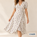 Lilac Rose Vines organic cotton clothing sewing inspiration