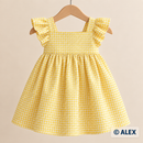 Yellow Gingham organic cotton clothing sewing inspiration