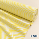 Yellow Stripes organic cotton fabric roll