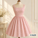 Red Polka Dots organic cotton clothing sewing inspiration