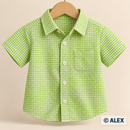 Green Gingham organic cotton clothing sewing inspiration