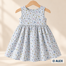 Pastel Butterflies on Light Blue organic cotton clothing sewing inspiration