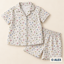 Pastel Butterflies on Ivory organic cotton clothing sewing inspiration