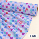 Pastel Hearts Jersey Fabric