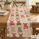 Patchwork-Style Rabbits Cotton Fabric — sewing project inspiration