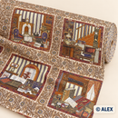 Vintage Interior Panels Cotton Fabric