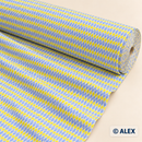 Yellow Diamonds on Light Blue Cotton Fabric