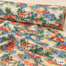 Country Cottages and Flower Gardens Cotton Fabric