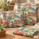 Country Cottages and Flower Gardens Cotton Fabric