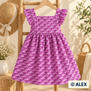 Purple Geometric Diamonds Cotton Fabric
