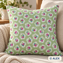 Roses on Light Green Cotton Fabric — sewing inspiration