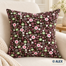 Pink and Green Floral Corduroy Fabric — sewing project inspiration