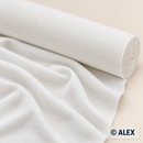 White Cotton Piqué Fabric on a roll