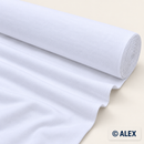 White plain cotton jersey fabric